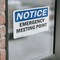 Signmission Emergency Meeting Point, 10 in W x Rectangle, Vinyl Decal OS-2PACK-NS-D-710-L-11860 - alternate 2